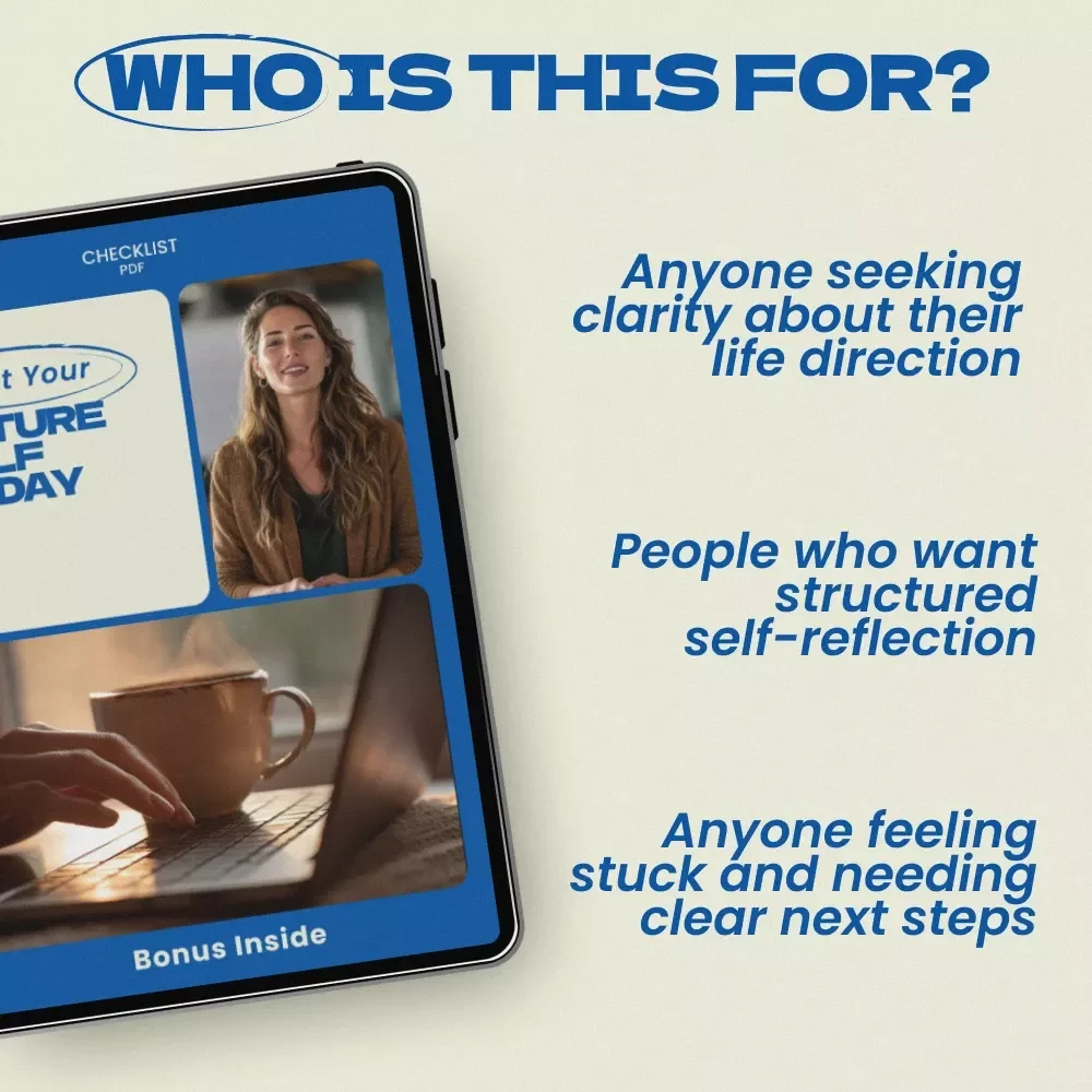 Meet Your Future Self Today – Future Self Exercise with AI Chatbots Checklist for Clarity, Goals & Personal Growth