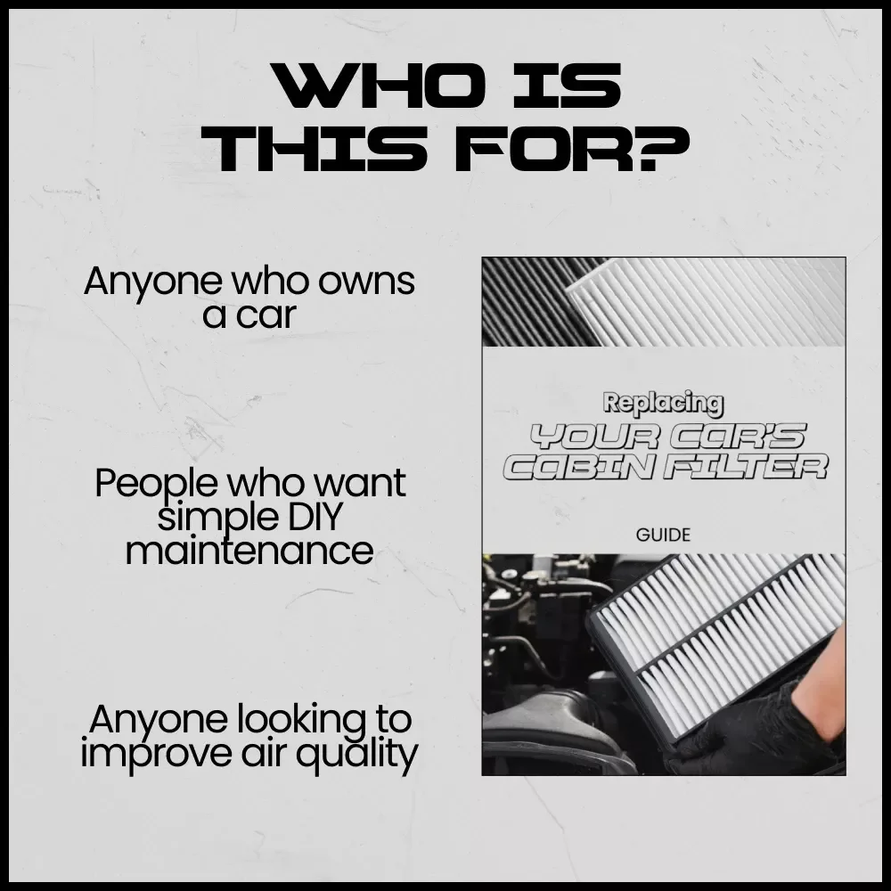Replacing Your Car’s Cabin Filter – Easy DIY Guide | how to replace cabin filter Step-by-Step eBook for Beginners & Car Owners