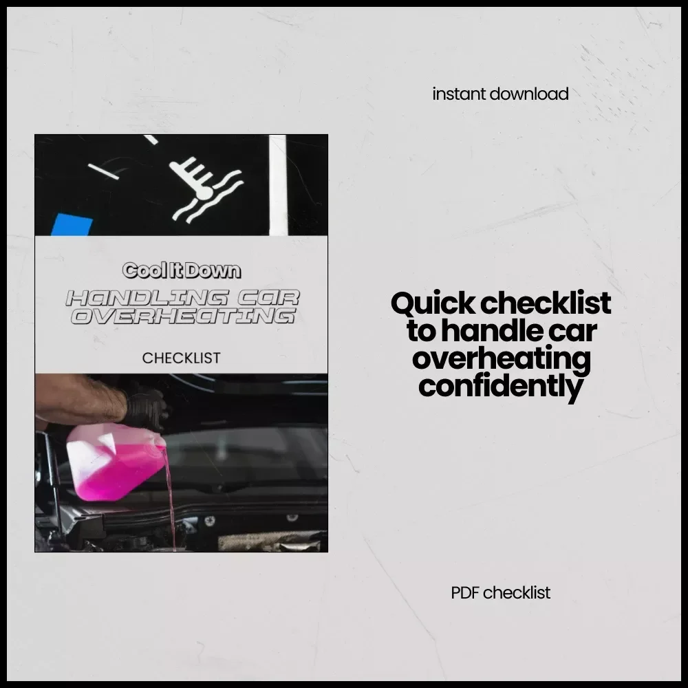 Cool It Down: Handling Car Overheating – Essential Checklist Guide for Drivers | How to Handle Car Overheating Safely & Quickly