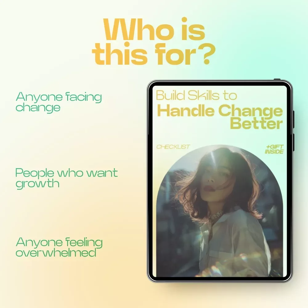 Build Skills to Handle Change Better Checklist – Adaptability Skills for a Changing World, Self Growth Digital Download, Mindset Shift Guide