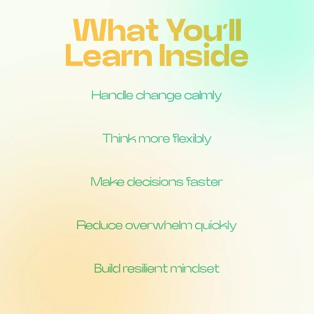 Build Skills to Handle Change Better Checklist – Adaptability Skills for a Changing World, Self Growth Digital Download, Mindset Shift Guide