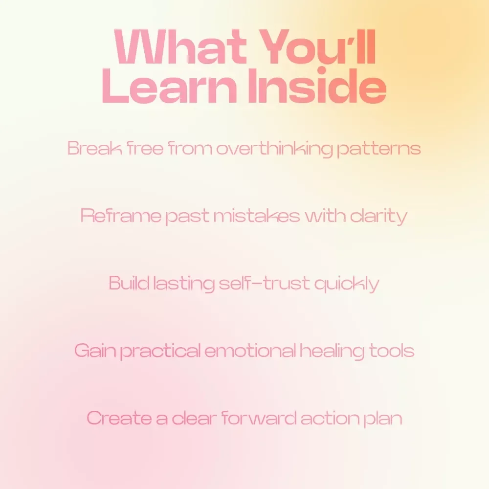 Let Go of Regret and Move On – A Powerful Guide for letting go of past mistakes and regret, Emotional Healing, Self Growth, Mindset Reset Digital Download