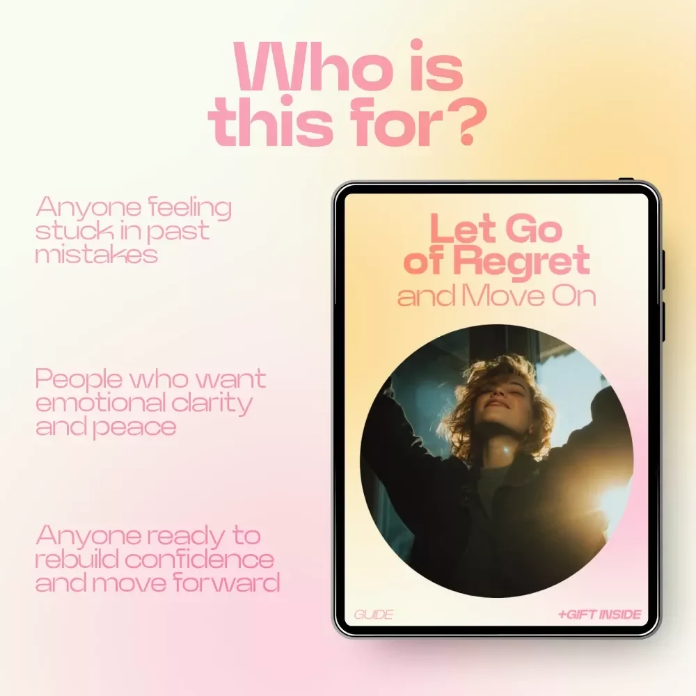 Let Go of Regret and Move On – A Powerful Guide for letting go of past mistakes and regret, Emotional Healing, Self Growth, Mindset Reset Digital Download
