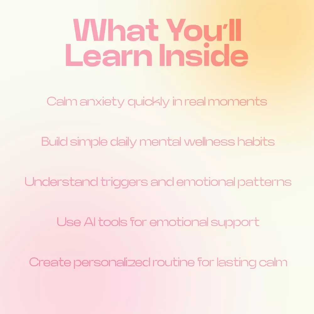 Simple Ways to Handle Anxiety Every Day | Practical Guide on how to deal with daily anxiety, Calm Mind Toolkit, Self-Help eBook for Stress Relief & Emotional Balance