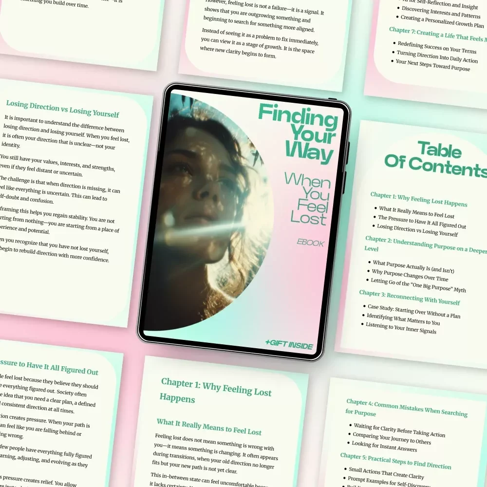 Finding Your Way When You Feel Lost – eBook Guide for Finding Purpose When You Feel Lost, Self-Discovery Workbook, Life Direction & Clarity Reset