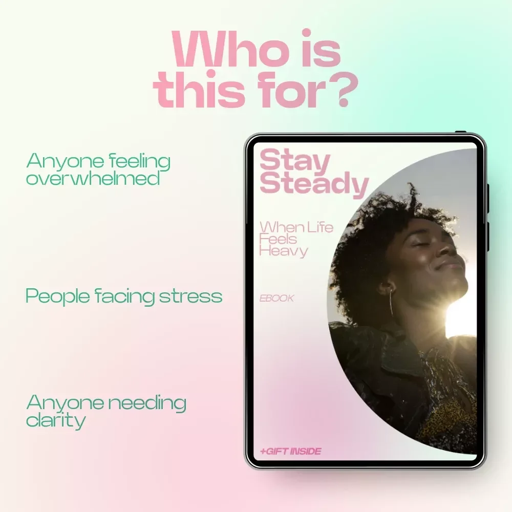 Stay Steady When Life Feels Heavy – Emotional Survival Strategies for Tough Times eBook, Self-Help Guide for Stress, Anxiety & Inner Stability, Digital Download