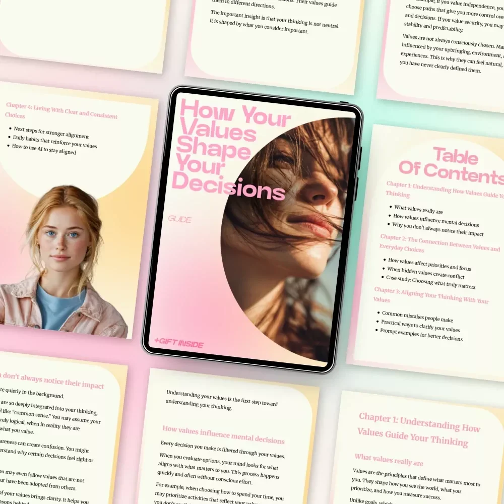 How Your Values Shape Your Decisions – A Practical Guide on How Values Influence Mental Choices, Clarity, Alignment & Smarter Everyday Thinking (Digital Download)