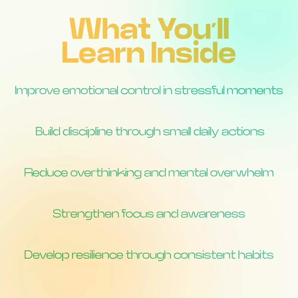 Train Your Mind to Stay Strong Every Day – Mental Strength Training for Everyday Life Checklist, Build Resilience, Discipline & Focus Daily