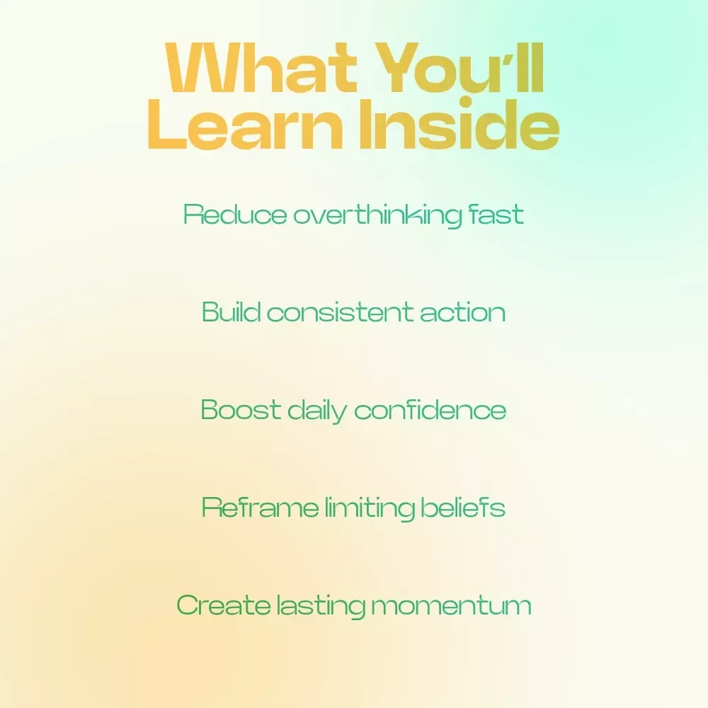Small Thoughts That Change Big Outcomes Checklist – Small Belief Shifts That Change Behavior, Mindset Reset Guide, Daily Growth Habit Tracker, Printable Self-Improvement Tool