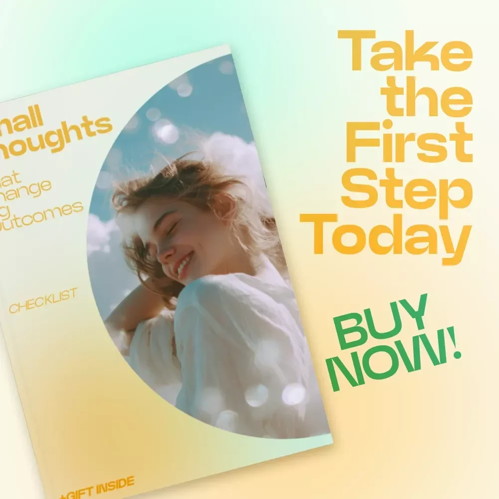 Small Thoughts That Change Big Outcomes Checklist – Small Belief Shifts That Change Behavior, Mindset Reset Guide, Daily Growth Habit Tracker, Printable Self-Improvement Tool