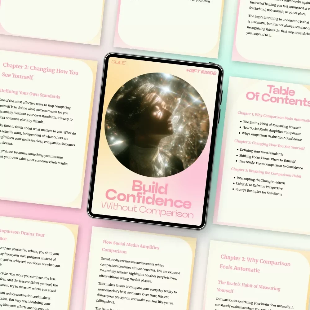 Build Confidence Without Comparison – A Powerful Guide on how to stop comparing yourself to others, Boost Self-Worth, and Create Your Own Path to Confidence