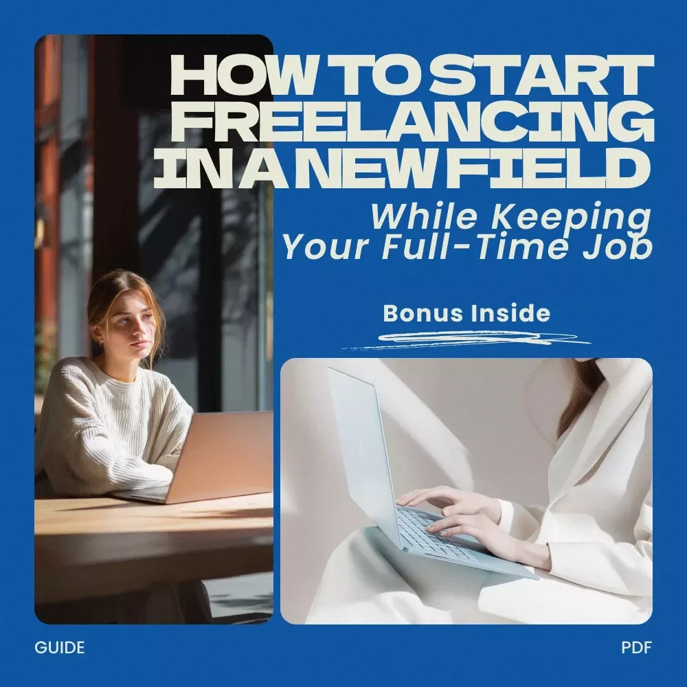 How to Start Freelancing in a New Field While Keeping Your Full-Time Job – Complete Beginner’s Guide on how to freelance in a new field while working full time, Side Hustle Blueprint & Career Transition eBook