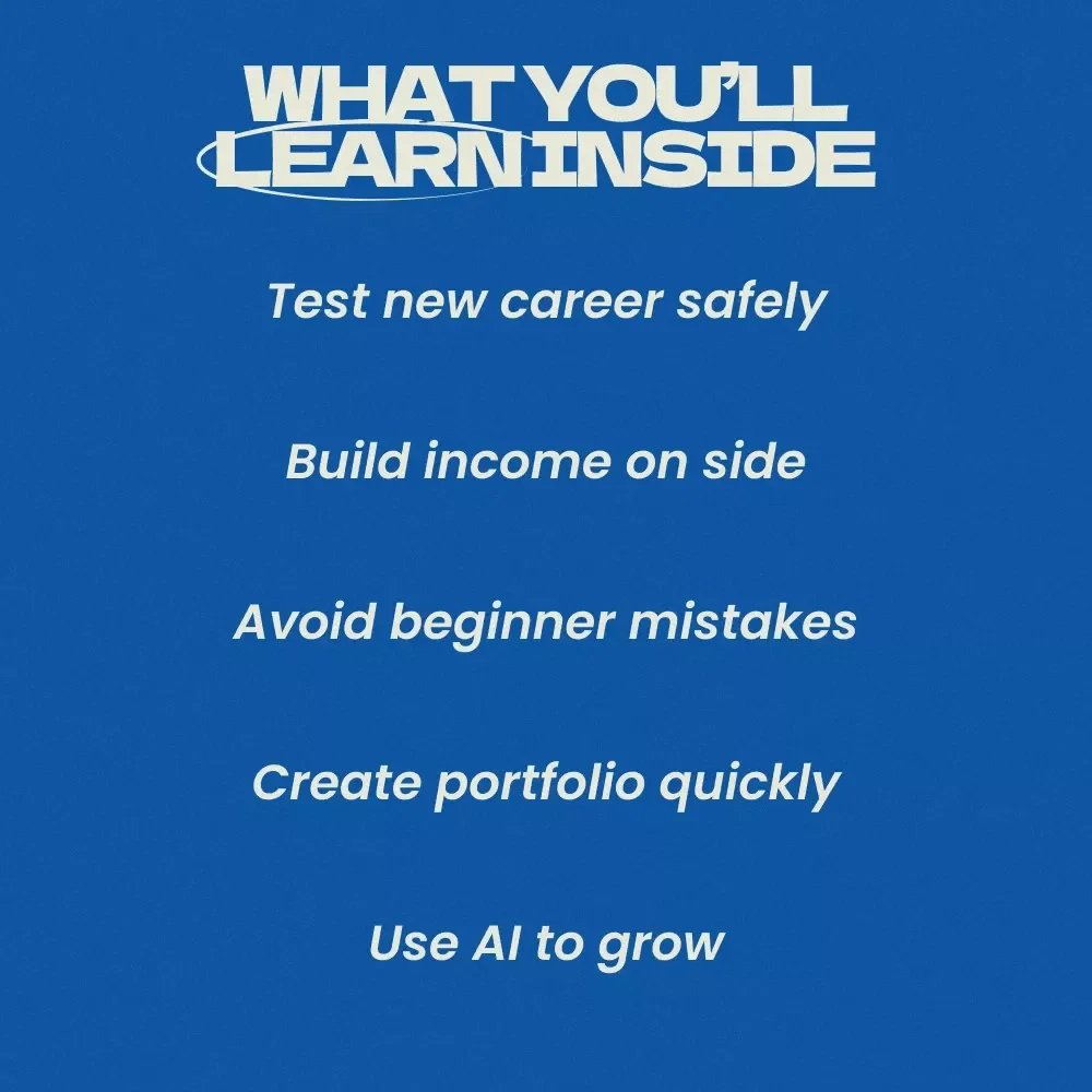 How to Start Freelancing in a New Field While Keeping Your Full-Time Job – Complete Beginner’s Guide on how to freelance in a new field while working full time, Side Hustle Blueprint & Career Transition eBook
