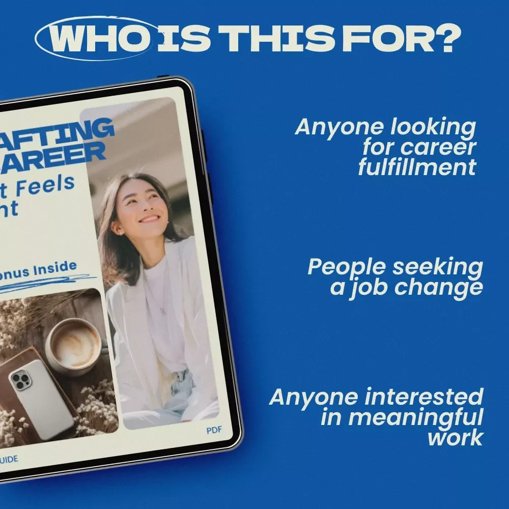 Crafting a Career That Feels Right: A Guide to Finding a Job That Aligns with Your Values
