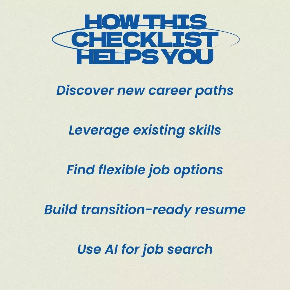 Landing a Part-Time Job in a New Industry Checklist – how to find a part time job in a new industry first, Career Change Guide, Printable Digital Download