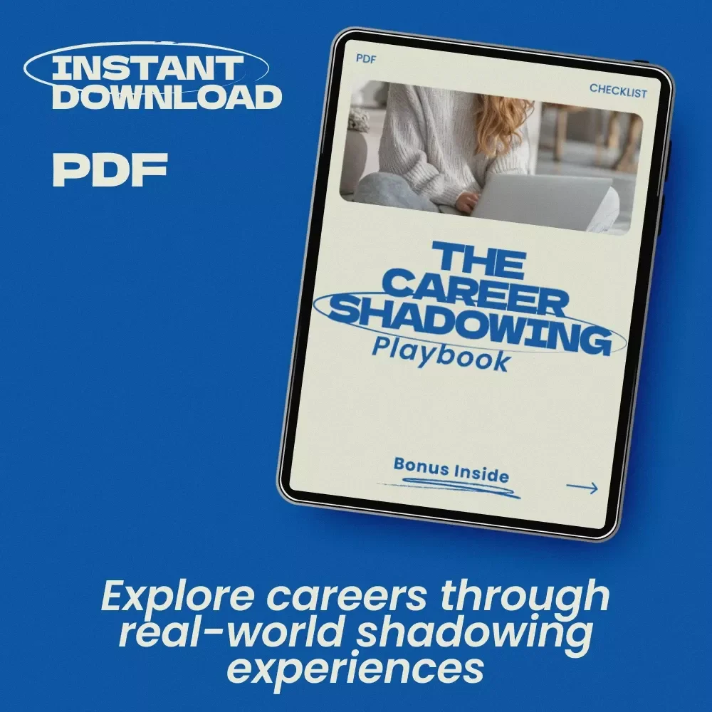 The Career Shadowing Playbook Checklist – How to Shadow Someone in a Different Field, Career Exploration Guide, Job Shadowing Planner, Printable Digital Download