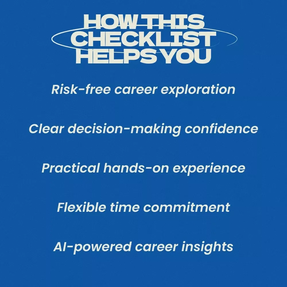 How to Test a New Career Without Risking Your Paycheck – Printable Checklist | how to test a new career before quitting your job | Career Change Planning Guide