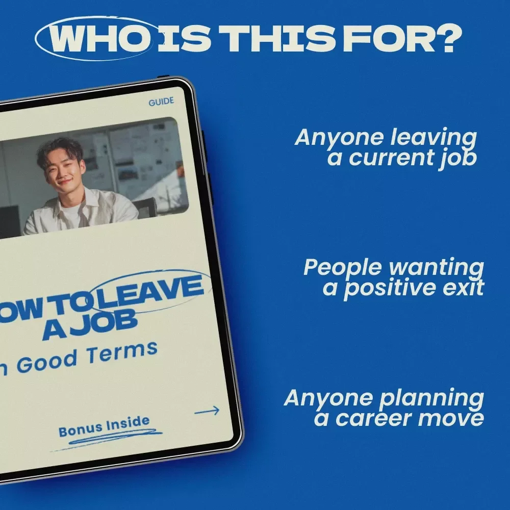 How to Leave a Job on Good Terms – Professional Guide, Career Exit Checklist, Resignation Strategy eBook, Workplace Transition Planner, how to leave a job on good terms