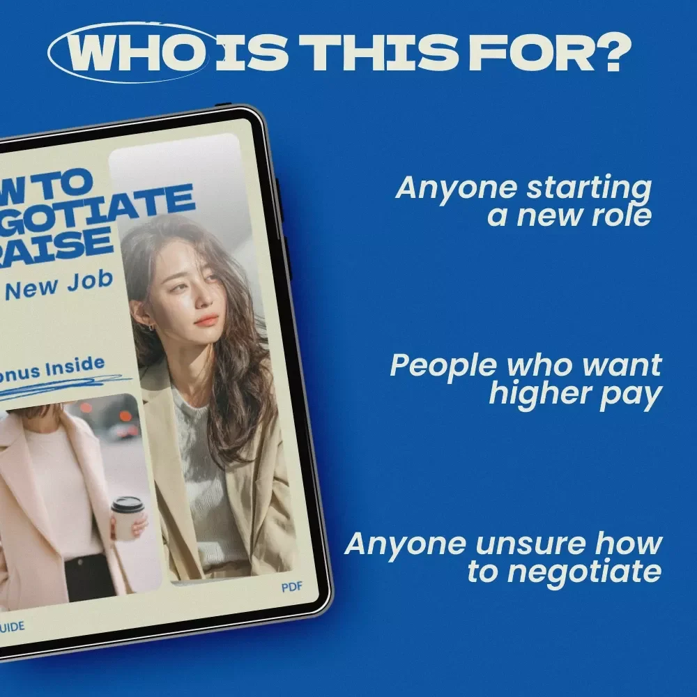 How to Negotiate a Raise at a New Job – Career Growth Guide, Salary Negotiation eBook, Professional Checklist for Asking for a Raise Confidently