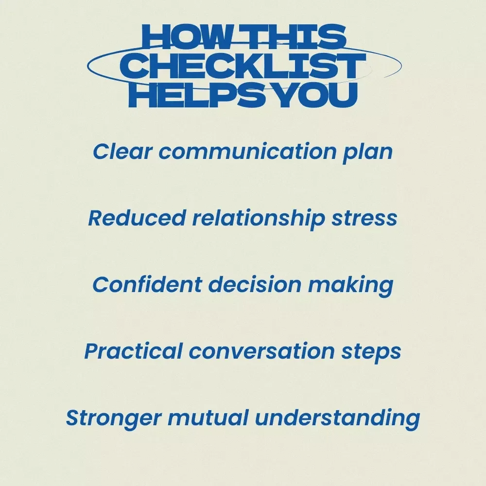 How to Talk to Your Partner About Changing Careers Checklist – A Practical Guide on how to talk to your partner about changing careers with Confidence & Clarity