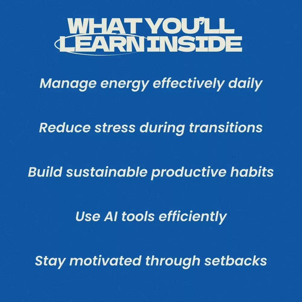 How to Avoid Burnout While Changing Careers – Digital eBook Guide for Stress-Free Career Transition, Productivity, Energy Management & Work-Life Balance