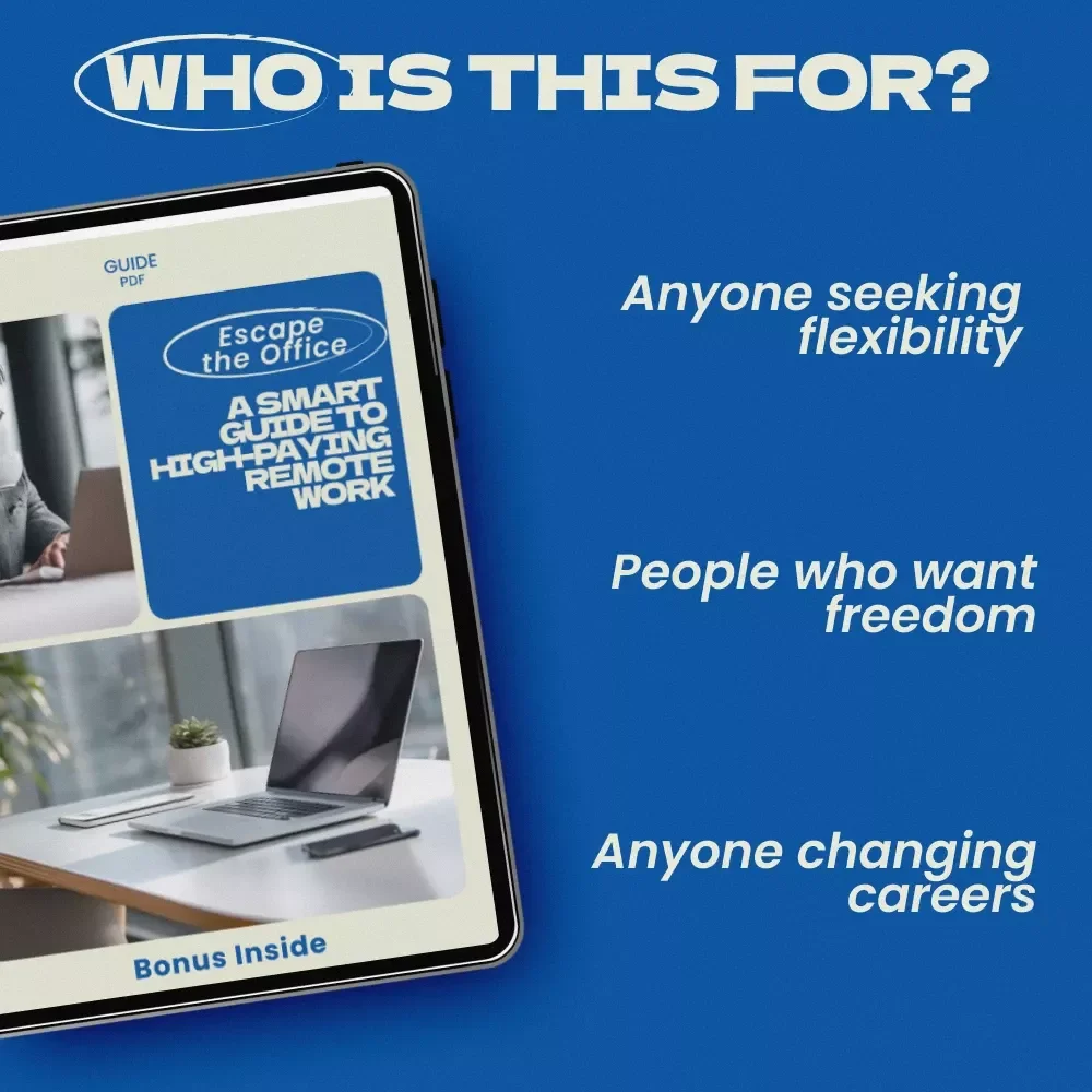 Escape the Office: A Smart Guide to High-Paying Remote Work | How to Find Remote Jobs That Pay Well | Digital Download Career Guide, Work From Home Blueprint, AI Job Search Toolkit