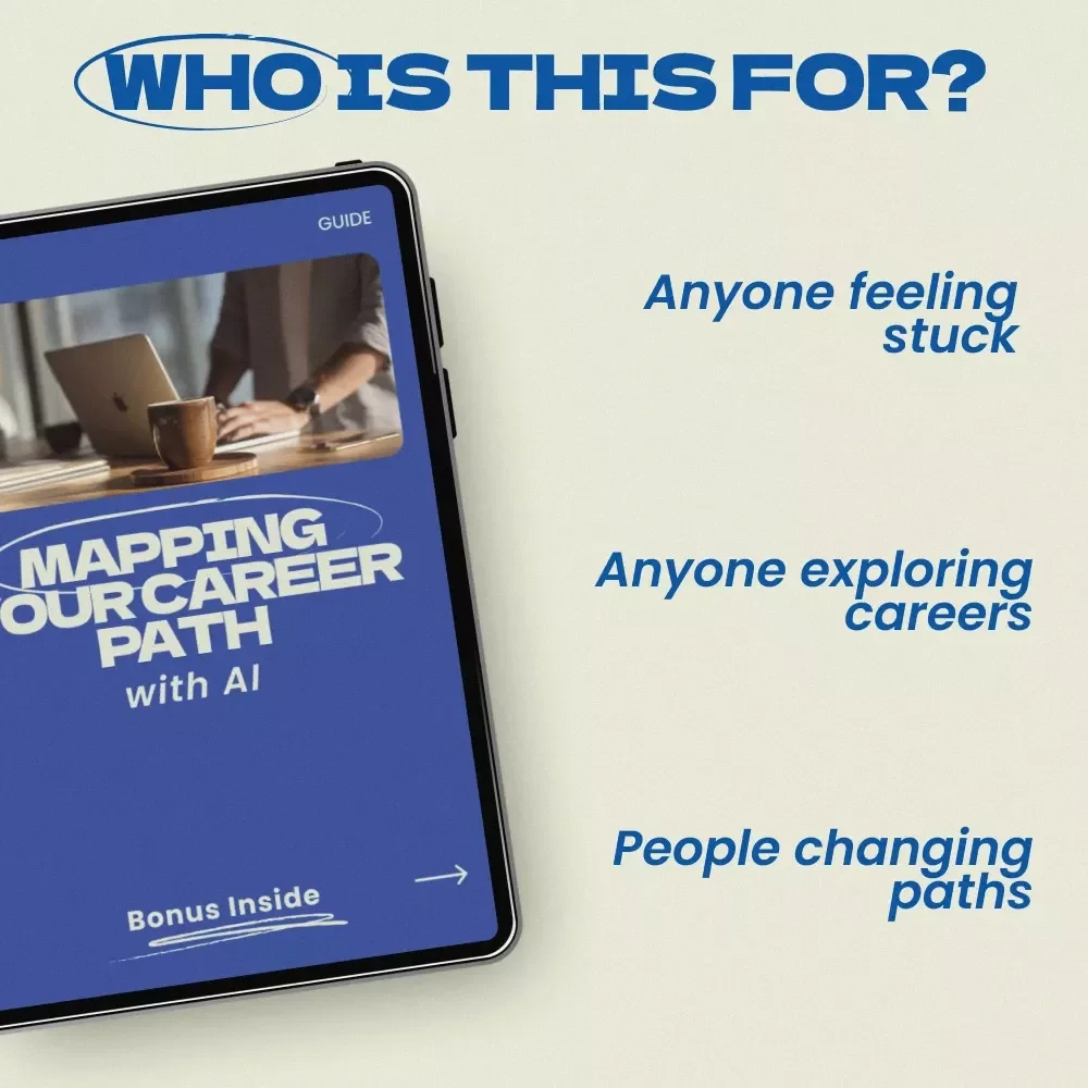 Mapping Your Career Path with AI – A Step-by-Step Guide on how to use ai to map your career path, Career Planning eBook, AI Career Strategy Workbook
