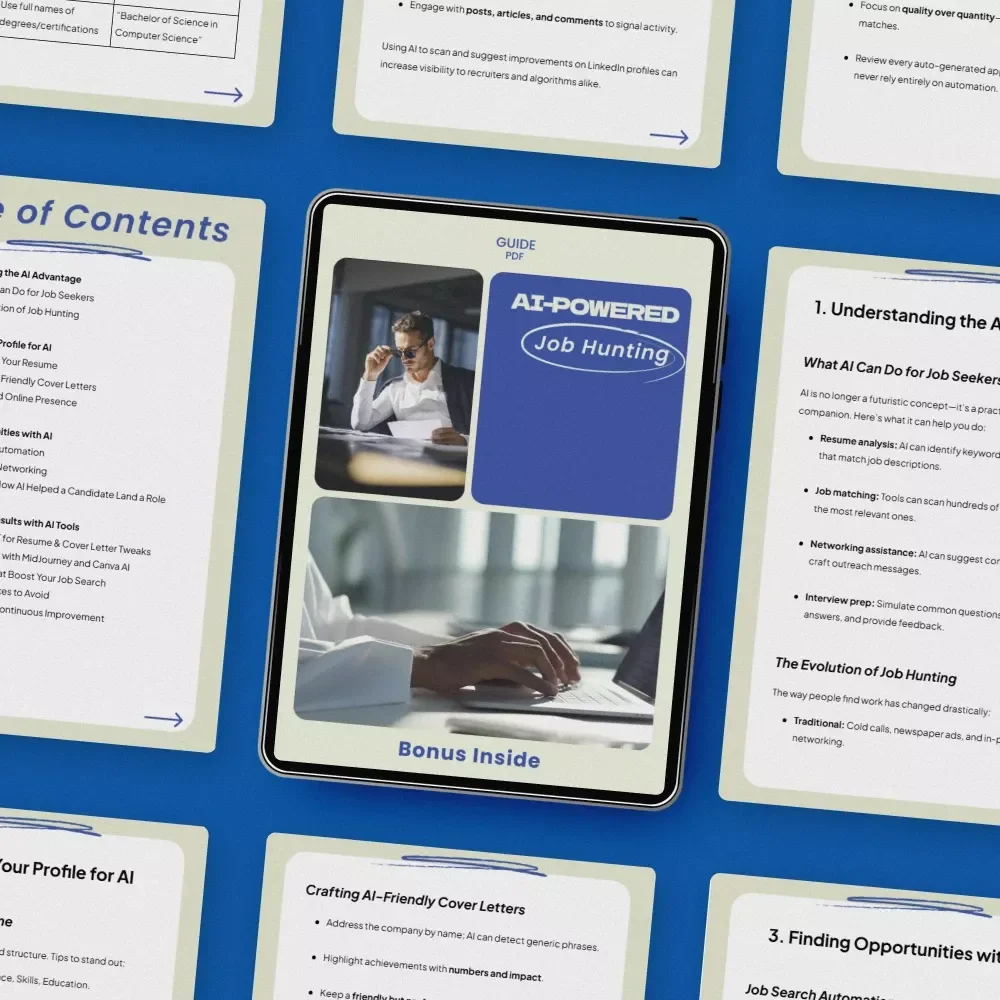 AI-Powered Job Hunting Guide: How to Use AI to Find a Job, Optimize Resume, Automate Job Search & Land Interviews Faster