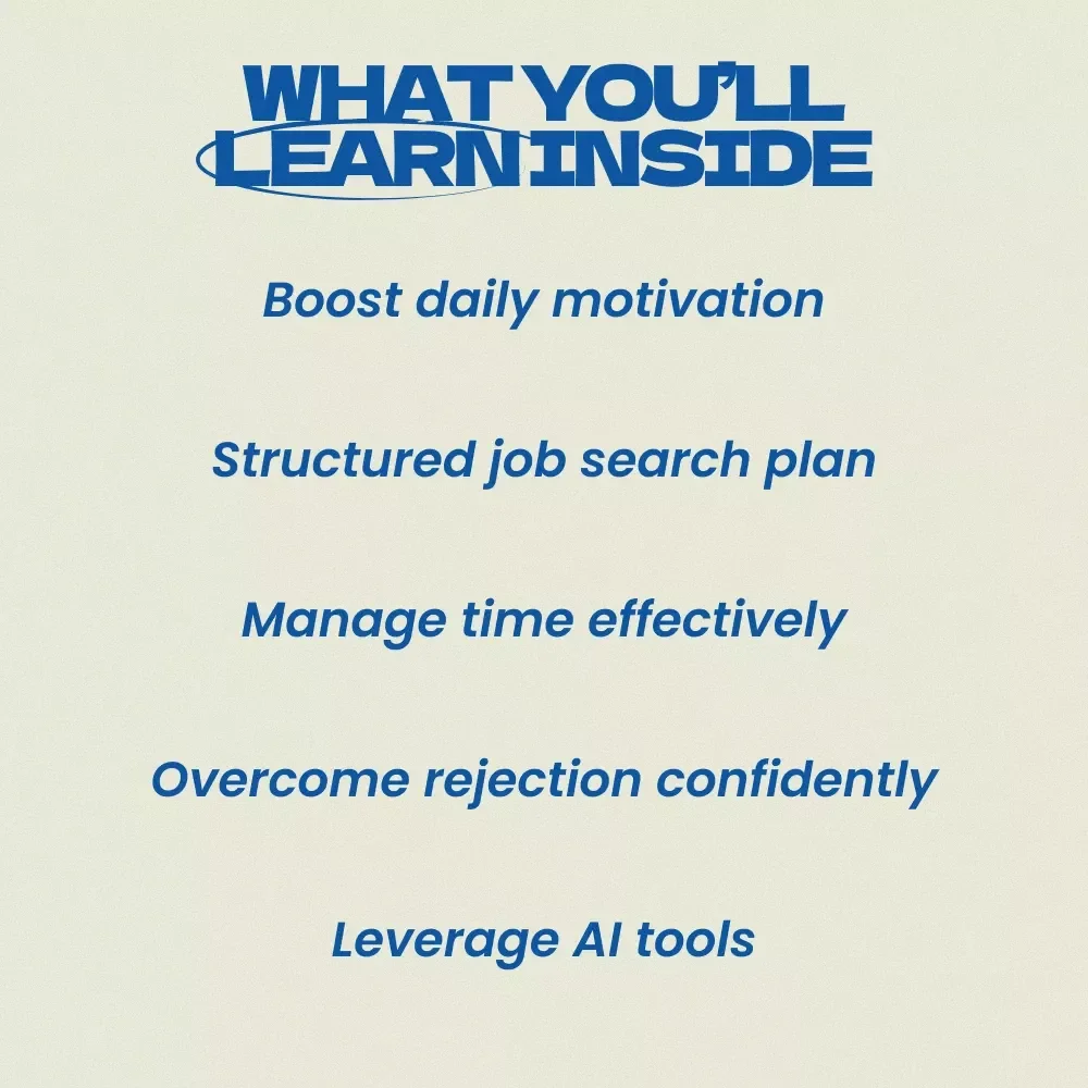 How to Stay Motivated During a Long Job Search – Digital eBook Guide, Career Mindset & Productivity Planner, Job Search Strategy Checklist, Motivation & Focus Toolkit