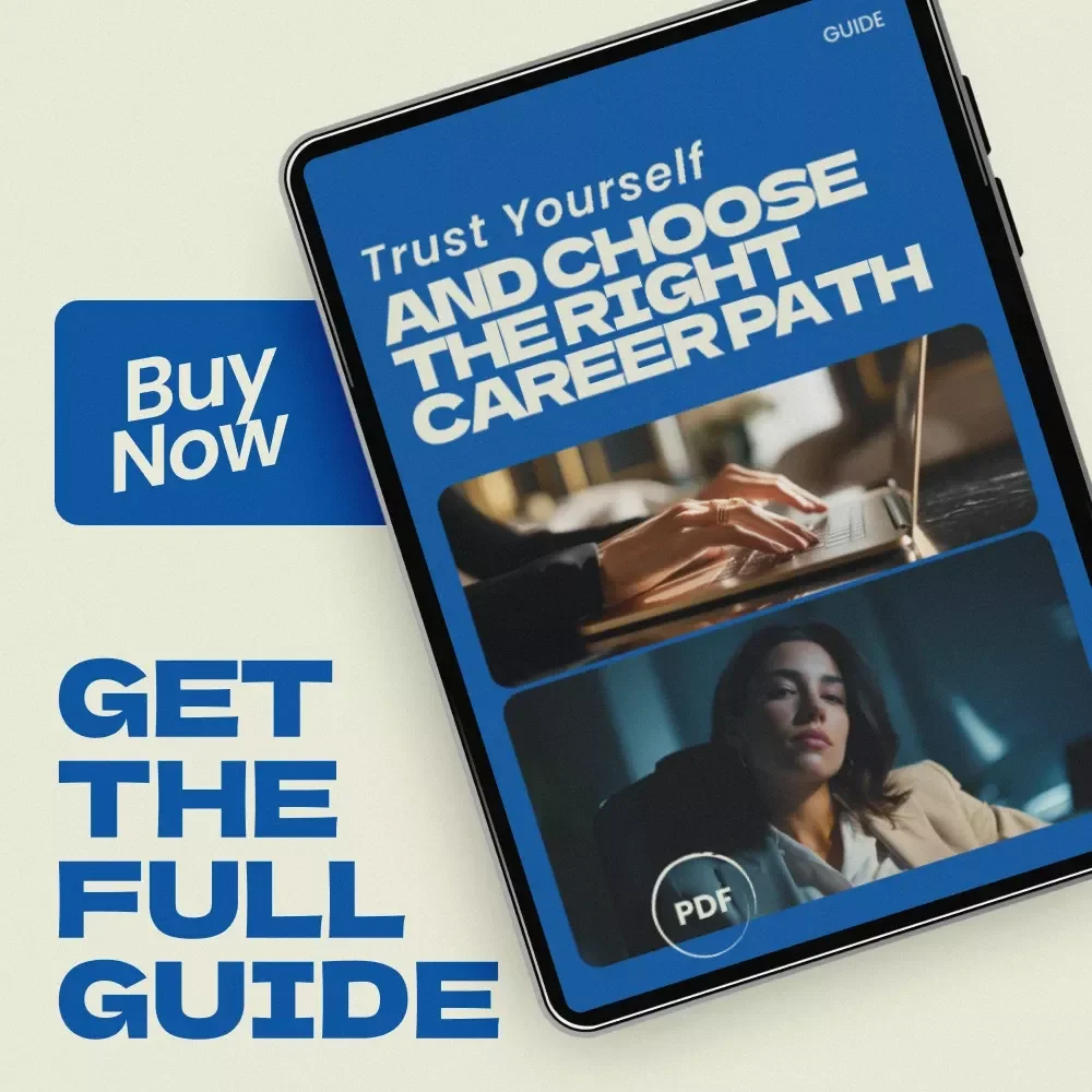 Trust Yourself and Choose the Right Career Path – A Practical Guide on how to use intuition in career decisions, Career Clarity Workbook, Life Direction eBook, Digital Download