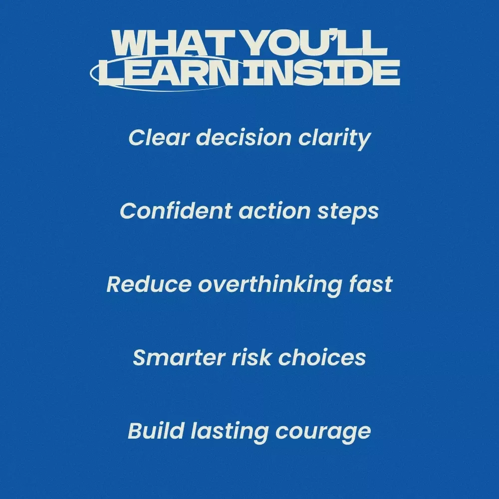 Move Forward Even When Fear Speaks Loudest – A Practical Guide on How to Know When to Push Through Fear, Build Confidence & Make Smart Decisions