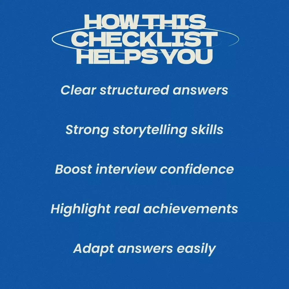 Crack Behavioral Interview Questions Every Time – Ultimate Checklist for Job Seekers | How to Answer Behavioral Interview Questions Guide | STAR Method Interview Prep Download