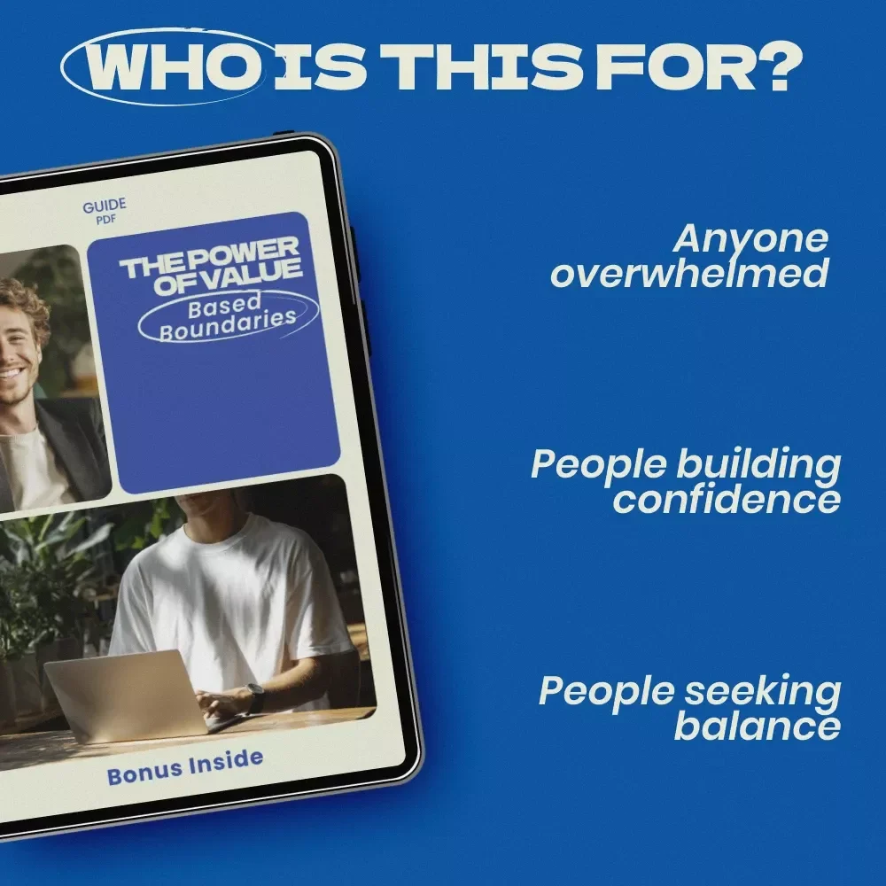 The Power of Value Based Boundaries – A Guide on how to set boundaries based on your values for Emotional Clarity, Confidence & Healthy Relationships (Digital Download)