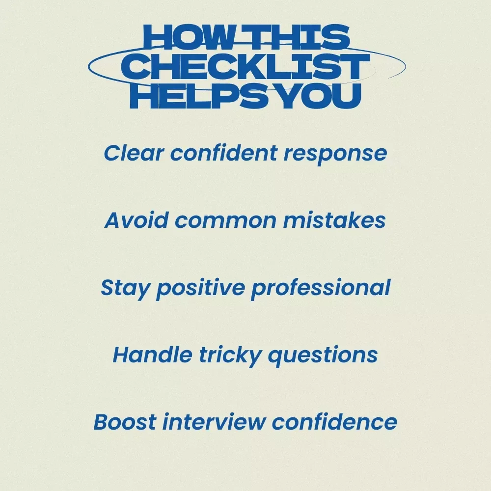 Answer “Why Leave?” Without Tripping Up – Interview Checklist, how to answer why are you leaving your current job, Career Prep Digital Download, Job Interview Guide