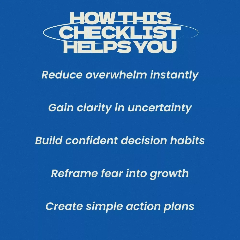 Steady Through Change – Checklist Guide for How to Manage Fear During Life Transitions, Mindset Reset Workbook, Anxiety Relief Tool, Personal Growth Planner