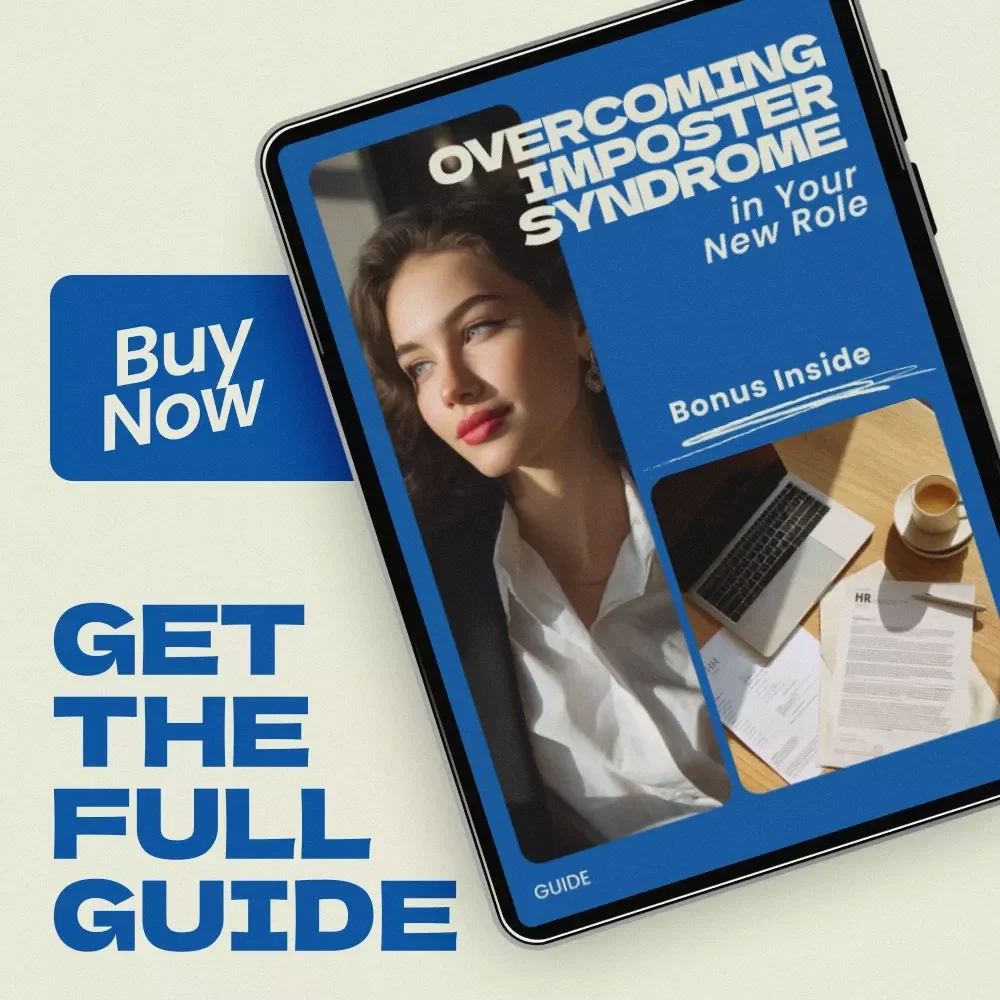 Overcoming Imposter Syndrome in Your New Role Guide | How to Deal with Imposter Syndrome in a New Role eBook, Confidence Workbook, Career Growth Digital Download