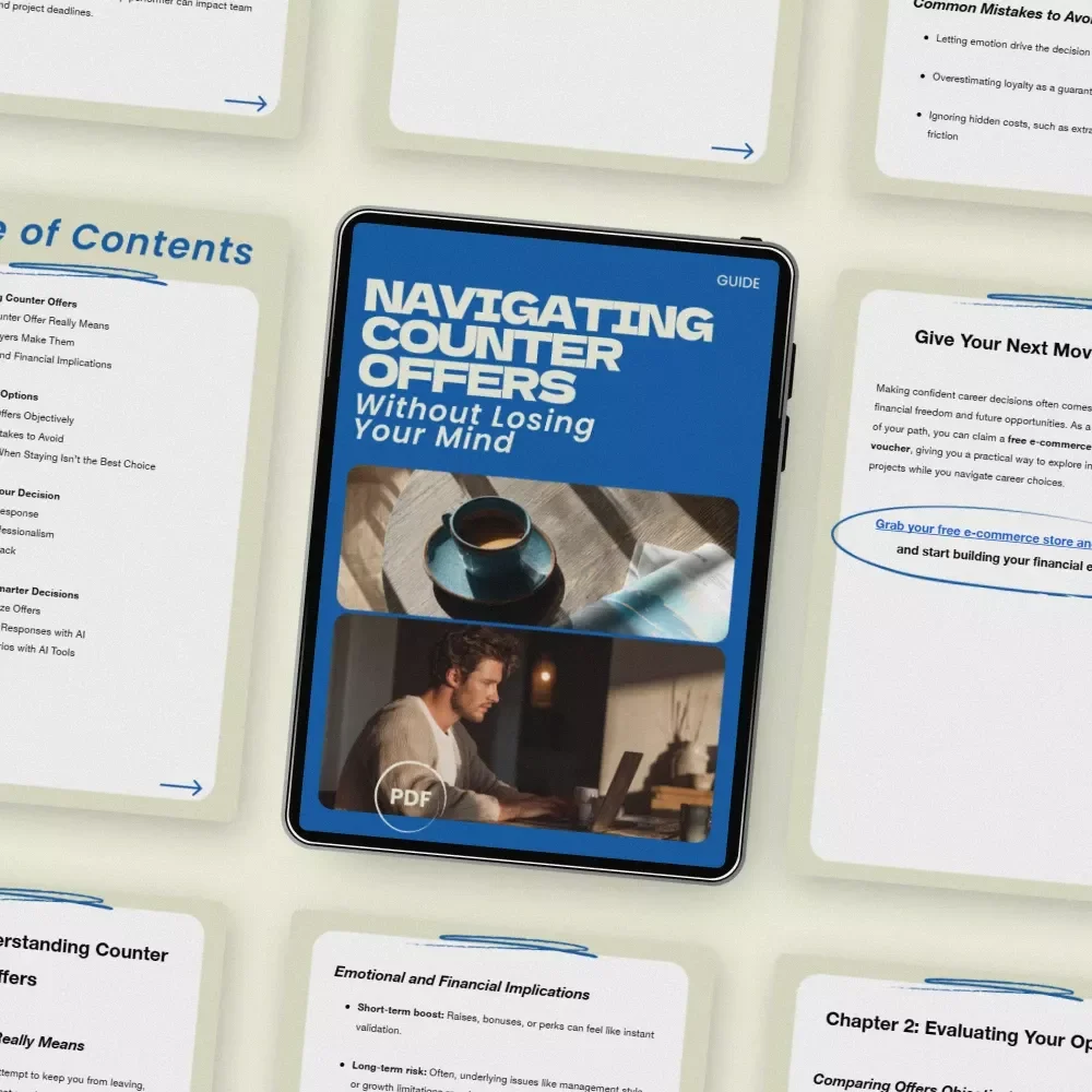 Navigating Counter Offers Without Losing Your Mind – A Practical Guide on how to handle a counter offer from your current employer for Smart Career Decisions