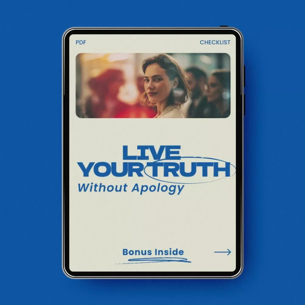 Live Your Truth Without Apology Checklist – How to Stop Living by Other People's Values, Personal Growth Guide, Self Discovery Digital Download