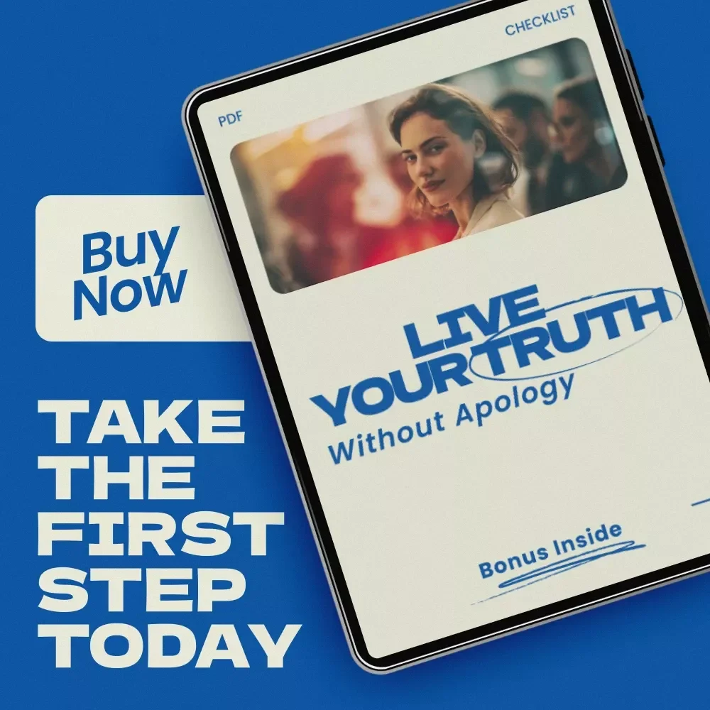 Live Your Truth Without Apology Checklist – How to Stop Living by Other People's Values, Personal Growth Guide, Self Discovery Digital Download