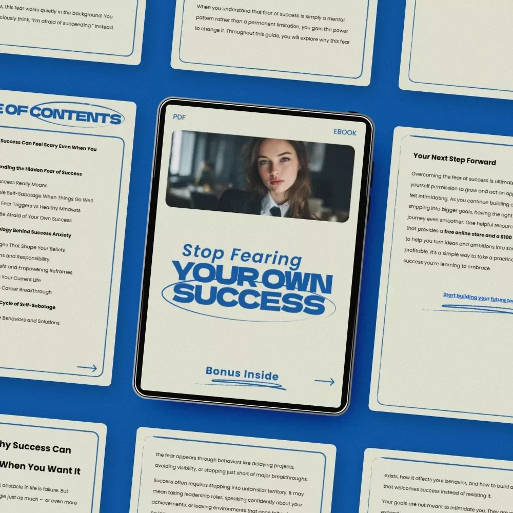 Stop Fearing Your Own Success – A Powerful Ebook Guide on How to Overcome Fear of Success, Break Self-Sabotage, and Build a Confident Growth Mindset
