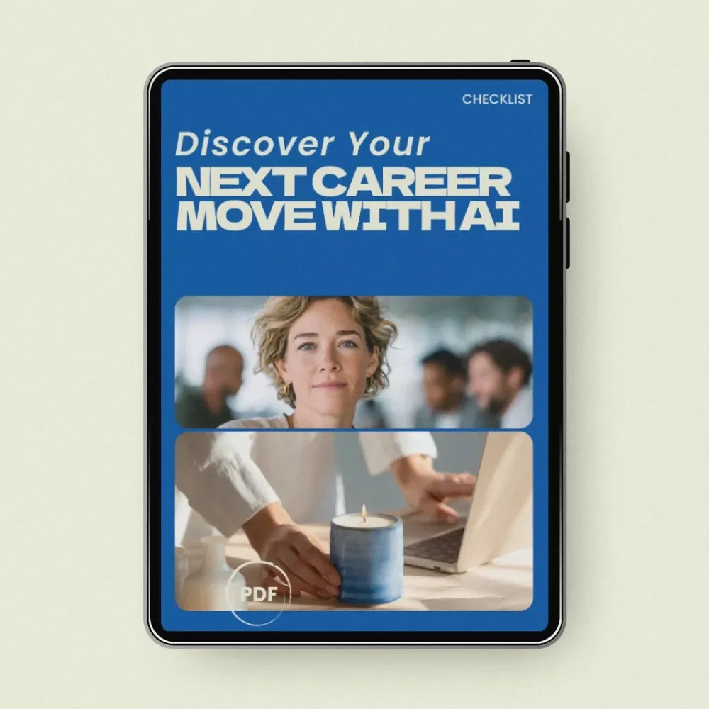 Discover Your Next Career Move With AI – Smart Checklist Using ai tools for discovering new career paths | Career Change Planner | Digital Download Guide
