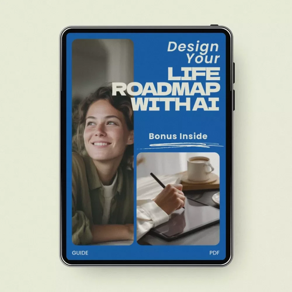 Design Your Life Roadmap With AI | AI Tools for Building a Life Roadmap Guide, Digital Download Life Planning Workbook, Personal Strategy eBook