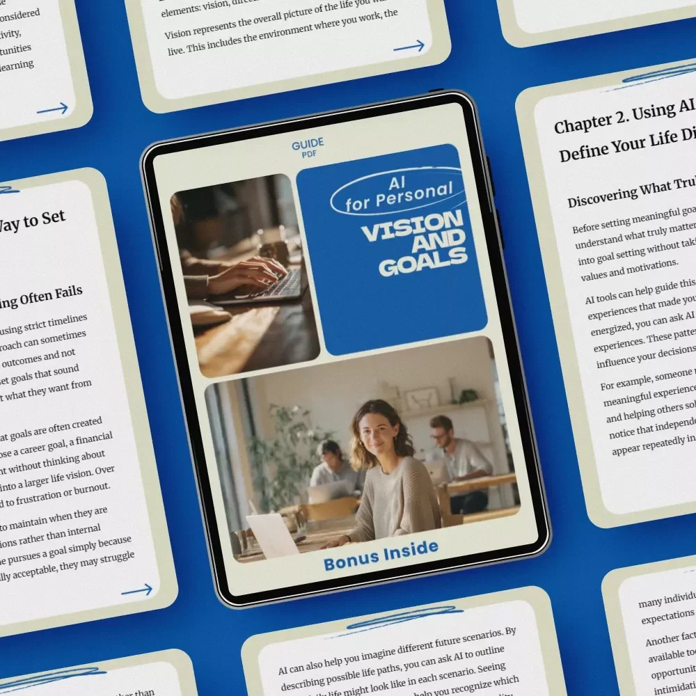 AI for Personal Vision and Goals – Powerful Guide with AI Tools for Goal Setting and Life Vision, Digital Download for Clarity, Focus, and Achievable Success