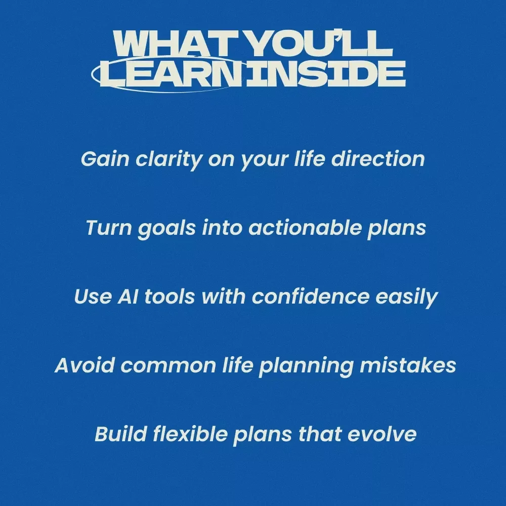 Design Your Life With AI – AI Tools for Personal Life Planning Guide, Digital Life Strategy eBook, Goal Setting & Future Planning Checklist