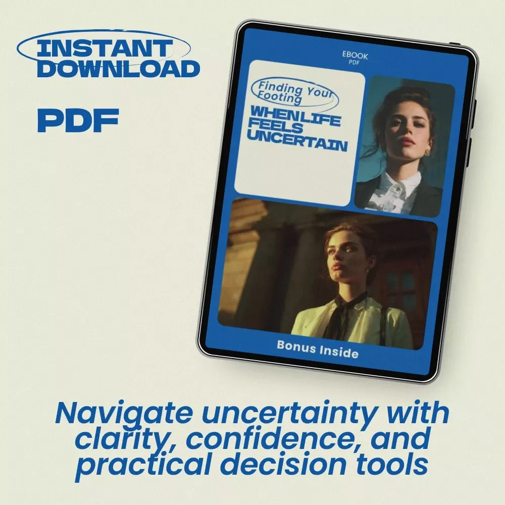 Finding Your Footing When Life Feels Uncertain – A Practical Guide on How to Handle Uncertainty in Life, Build Resilience & Make Confident Decisions (Digital eBook)