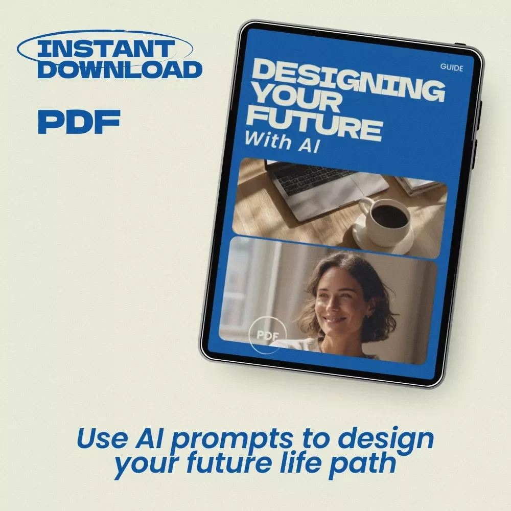 Designing Your Future With AI – AI Prompts for Future Life Planning Guide, Digital Life Design Workbook, Career & Lifestyle Vision Planner