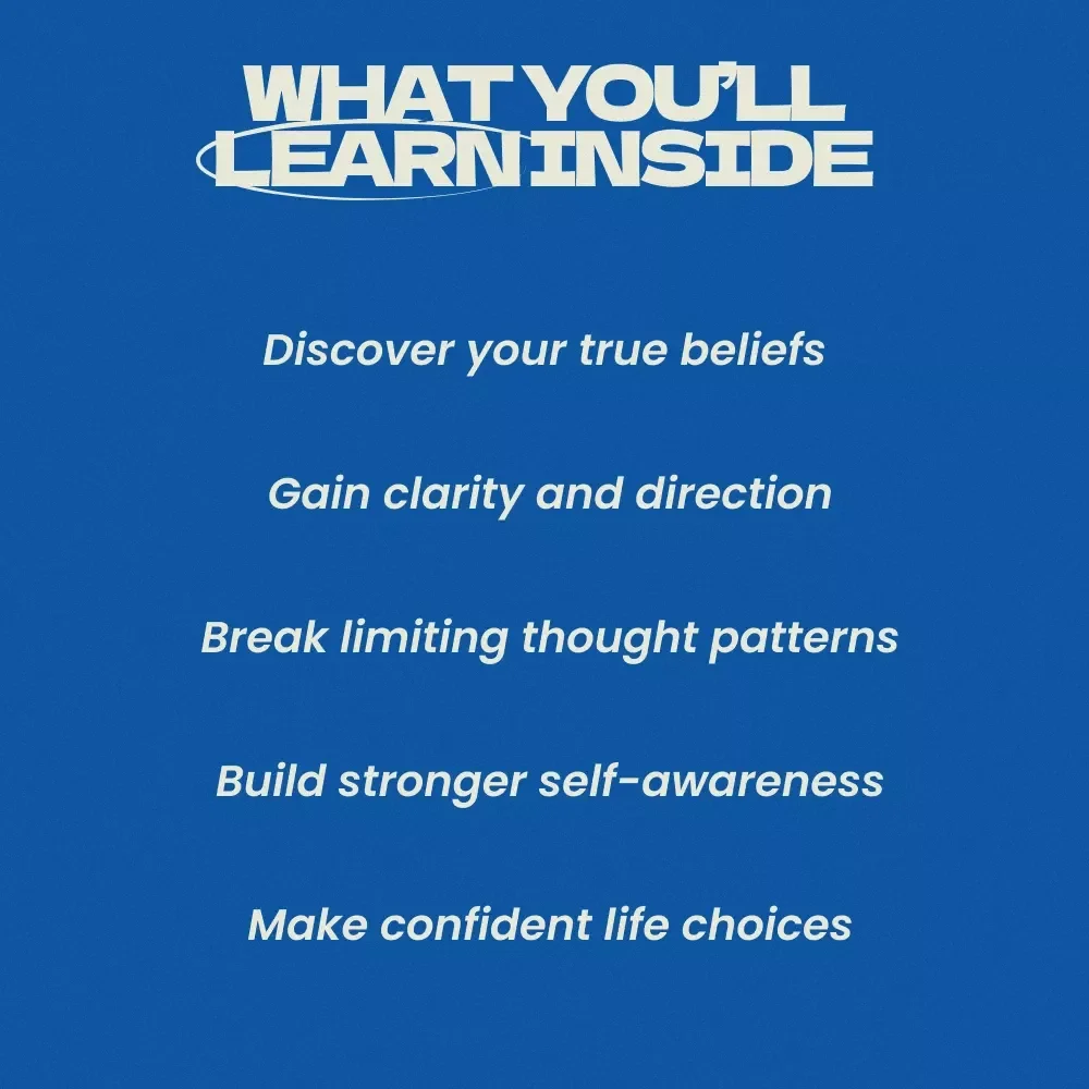 Discover What You Truly Believe – A Transformational eBook Guide on How to Know What You Truly Believe, Self-Reflection Workbook, Personal Growth Digital Download