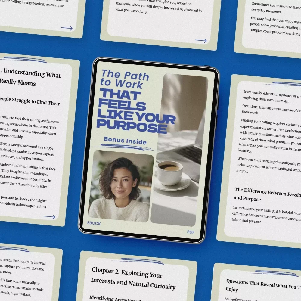 The Path to Work That Feels Like Your Purpose – A Practical eBook Guide on how to find your calling in life, Discover Purpose, Strengths & Meaningful Career Direction