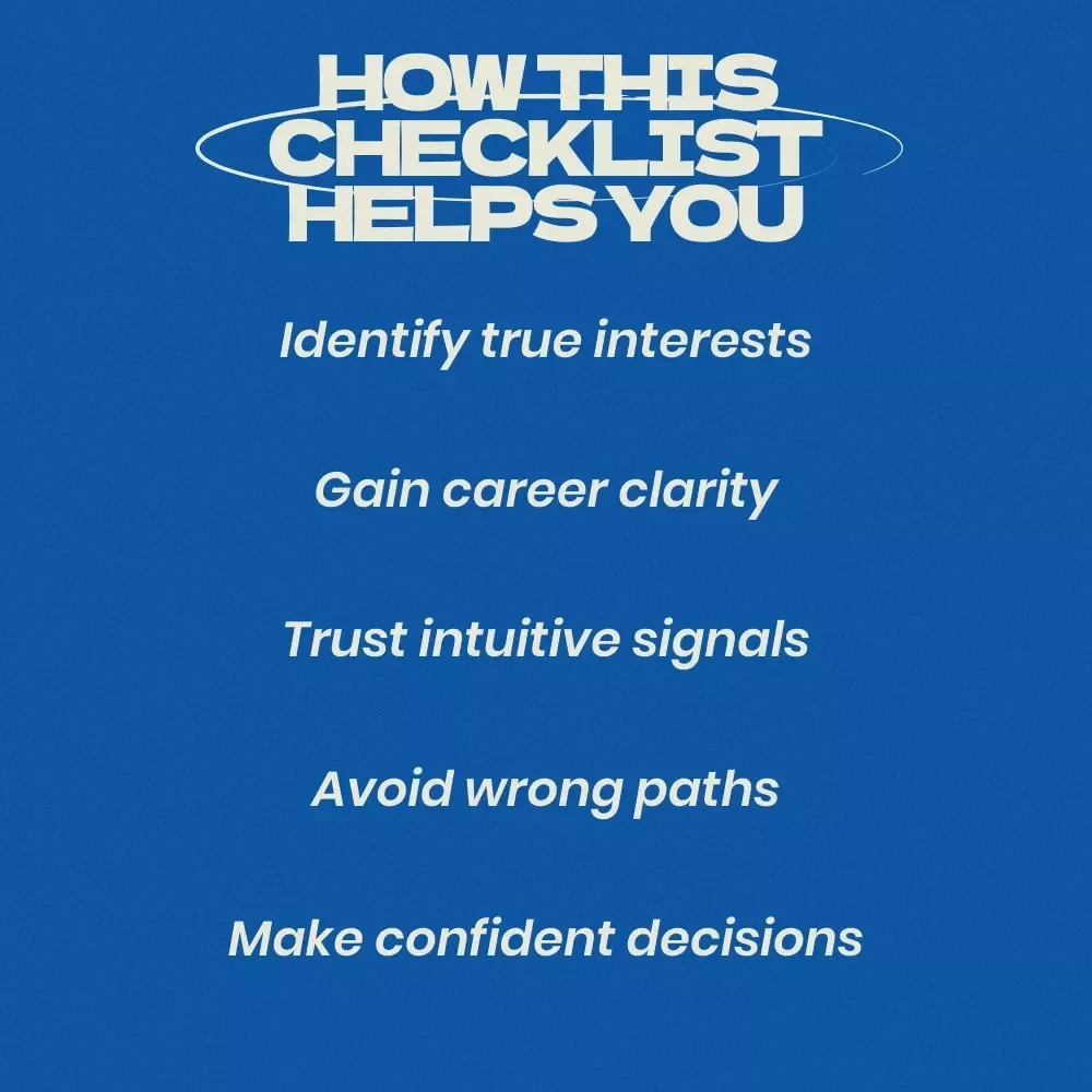 The Career Clarity Intuition Checklist – Intuition Clues When Choosing a Career Guide, Career Decision Workbook, Find Your True Path Digital Download