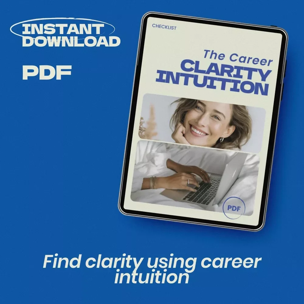 The Career Clarity Intuition Checklist – Intuition Clues When Choosing a Career Guide, Career Decision Workbook, Find Your True Path Digital Download